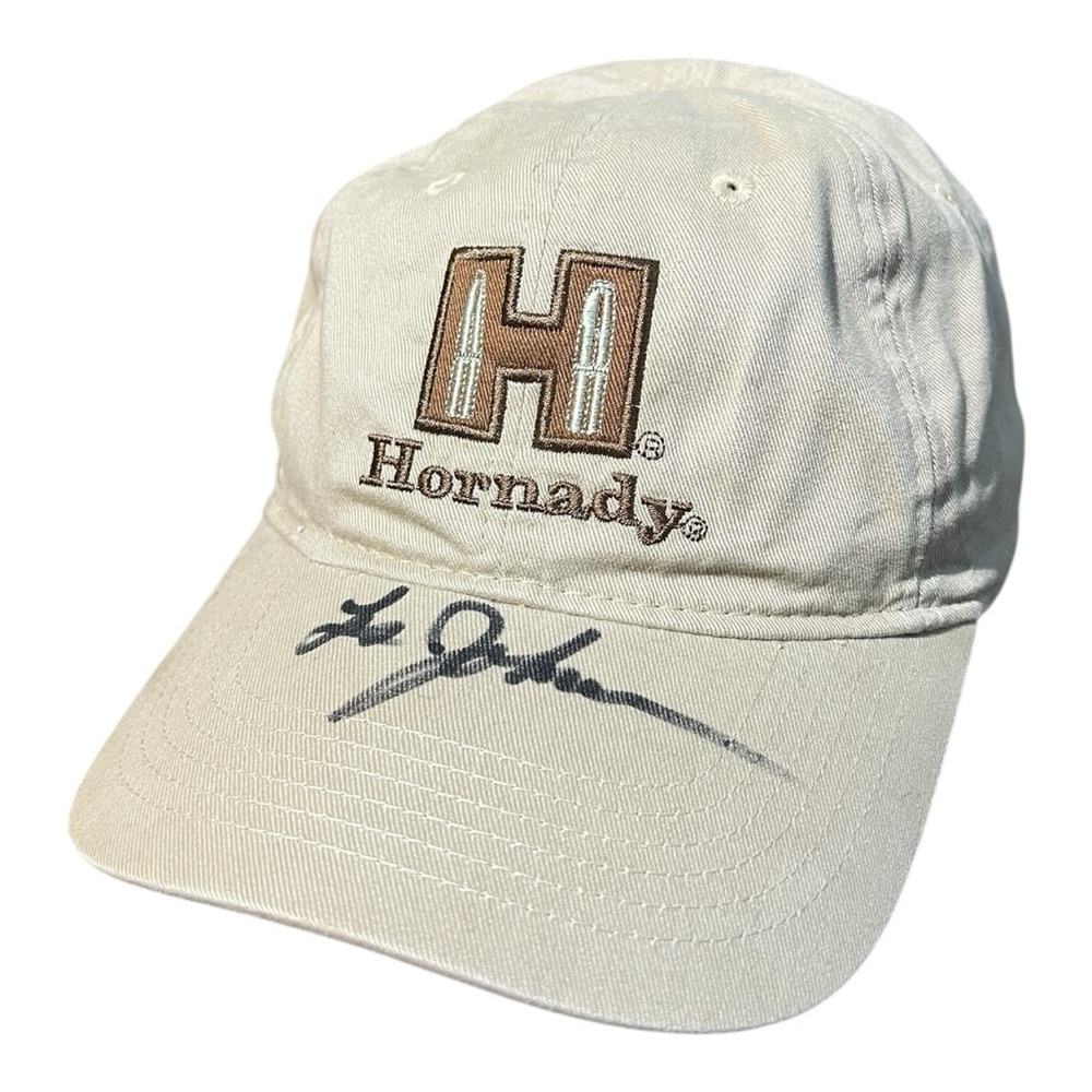 Hornady Tan Signed Autographed Adjustable Strapback Hat
